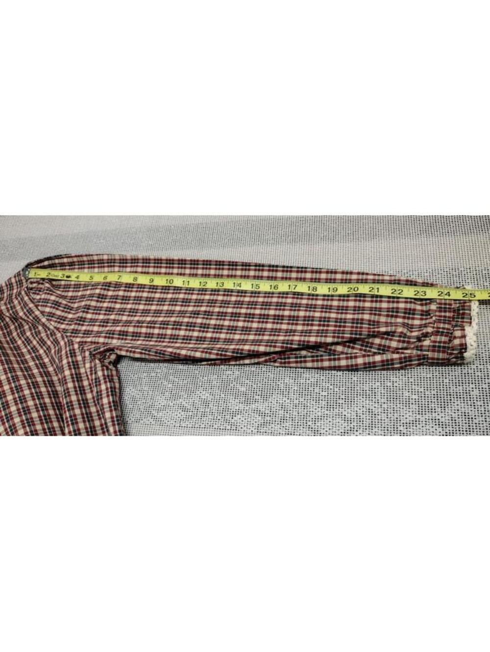 Stranger Things Plaid Long Sleeve Western Ruffed Crochet Historical Costume M/L - Picture 5 of 16